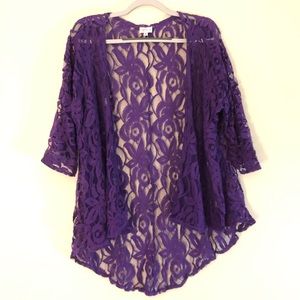 Lace Cover-up: Purple